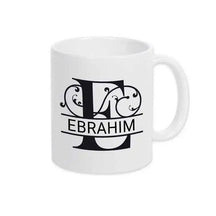 Keramik Tasse mit Namen | Motiv 1 | Ebrahim - Druckerino