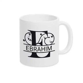 Keramik Tasse mit Namen | Motiv 1 | Ebrahim - Druckerino