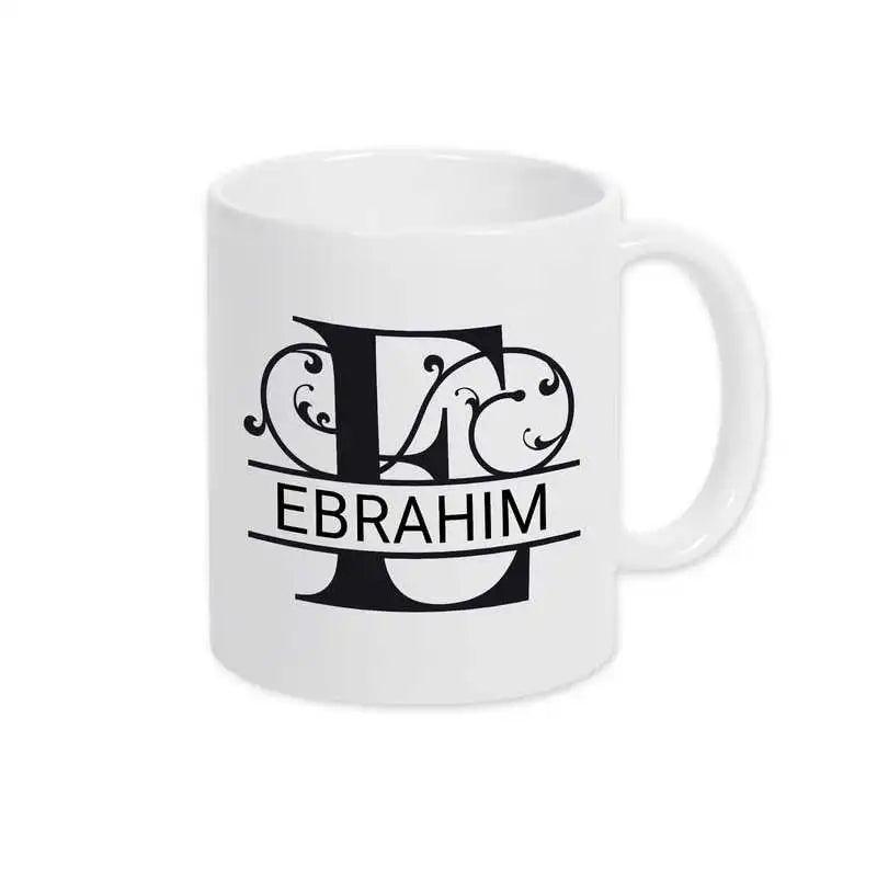 Keramik Tasse mit Namen | Motiv 1 | Ebrahim - Druckerino
