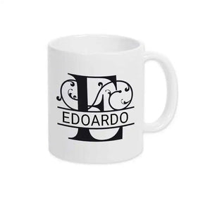 Keramik Tasse mit Namen | Motiv 1 | Edoardo - Druckerino