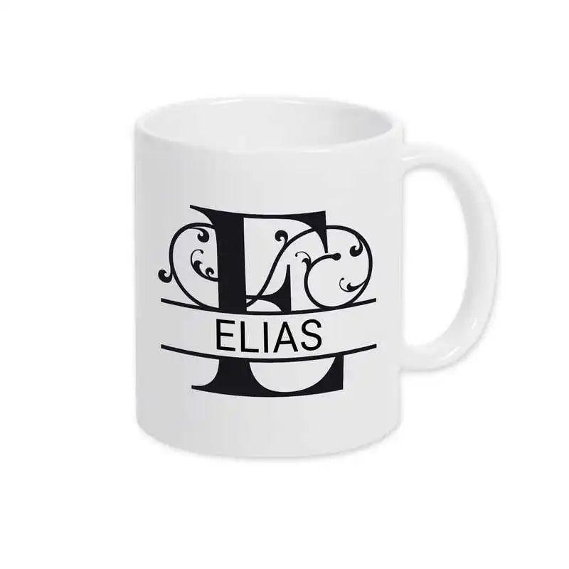 Keramik Tasse mit Namen | Motiv 1 | Elias - Druckerino