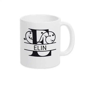 Keramik Tasse mit Namen | Motiv 1 | Elin - Druckerino