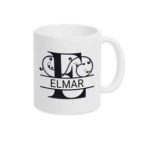Keramik Tasse mit Namen | Motiv 1 | Elmar - Druckerino
