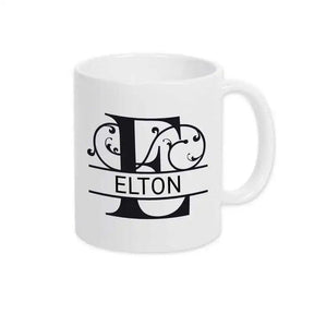 Keramik Tasse mit Namen | Motiv 1 | Elton - Druckerino
