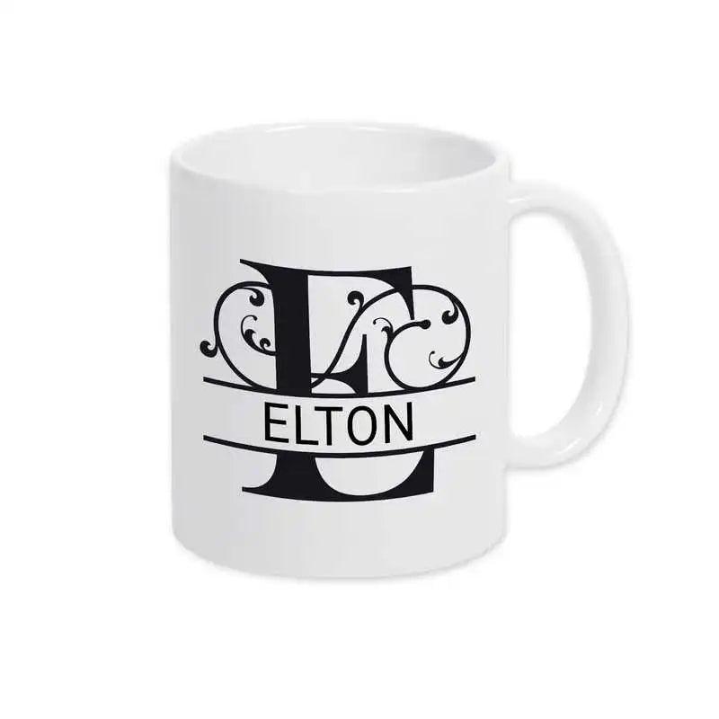 Keramik Tasse mit Namen | Motiv 1 | Elton - Druckerino