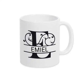 Keramik Tasse mit Namen | Motiv 1 | Emiel - Druckerino
