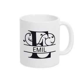 Keramik Tasse mit Namen | Motiv 1 | Emil - Druckerino