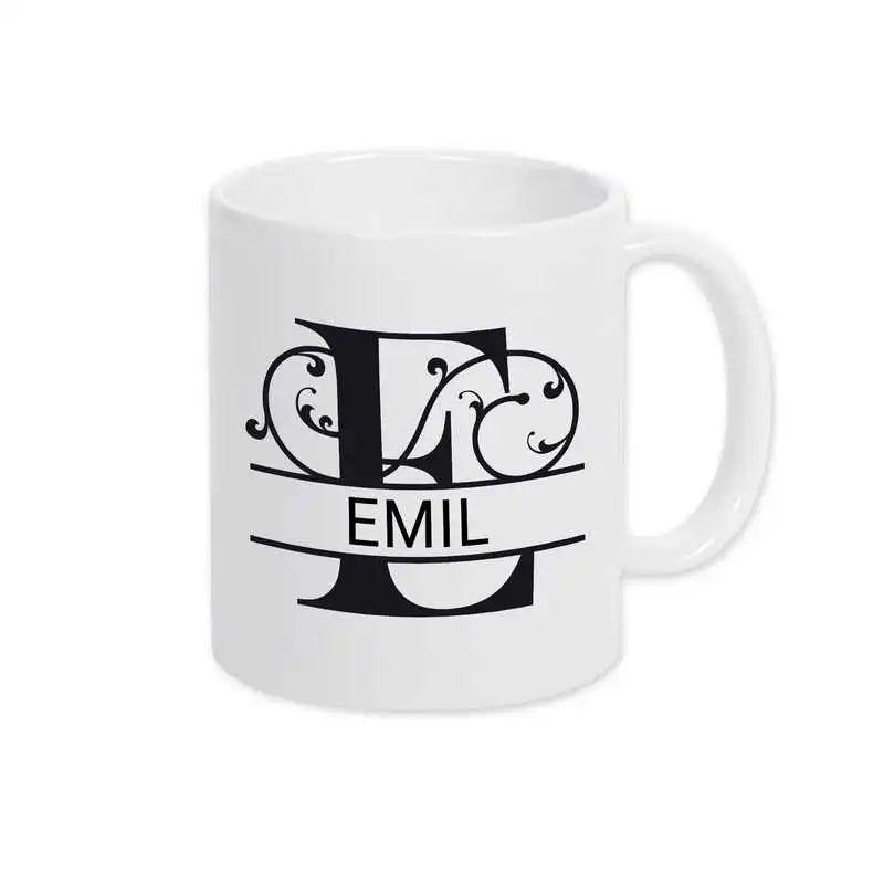 Keramik Tasse mit Namen | Motiv 1 | Emil - Druckerino
