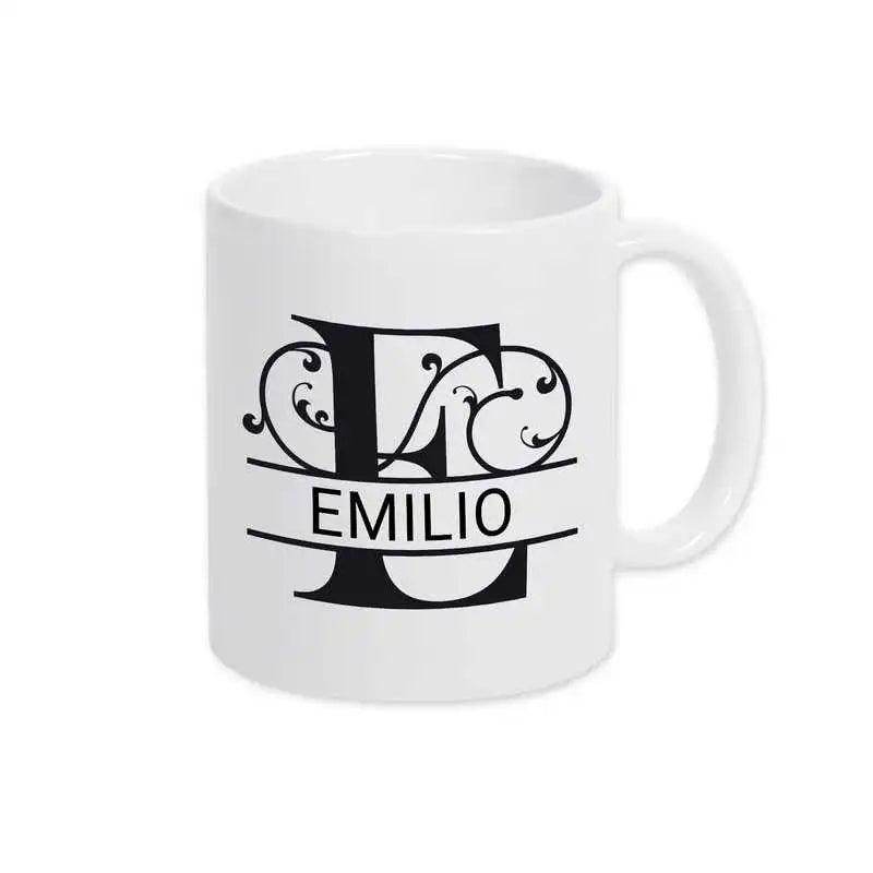 Keramik Tasse mit Namen | Motiv 1 | Emilio - Druckerino