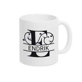Keramik Tasse mit Namen | Motiv 1 | Endrik - Druckerino