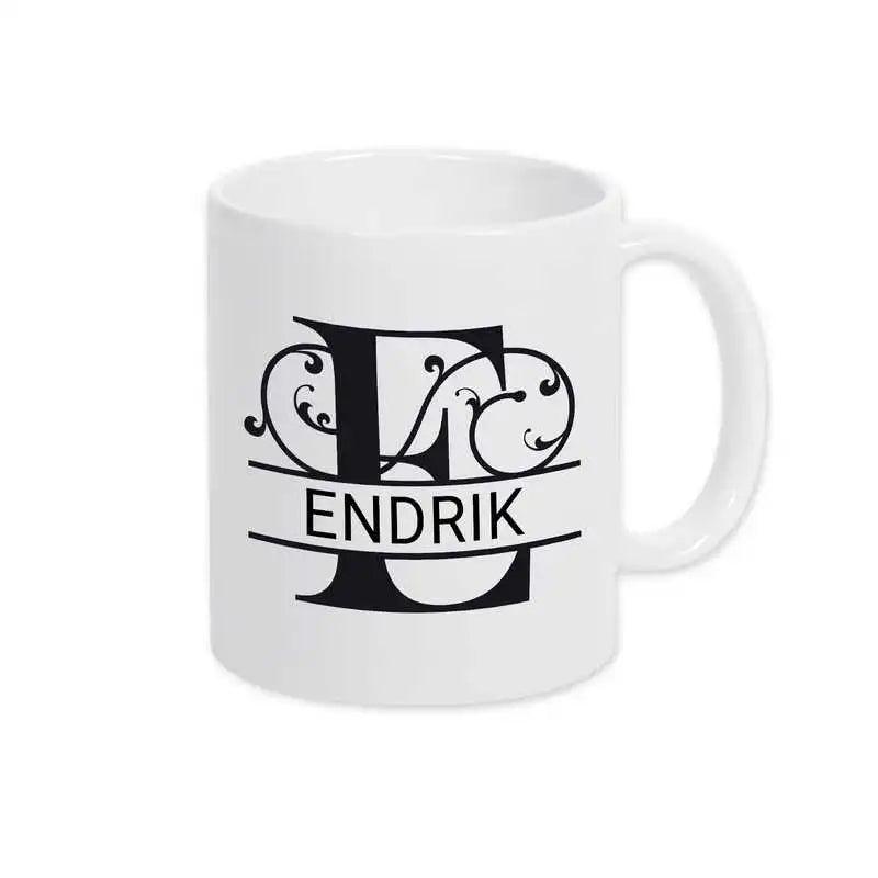 Keramik Tasse mit Namen | Motiv 1 | Endrik - Druckerino