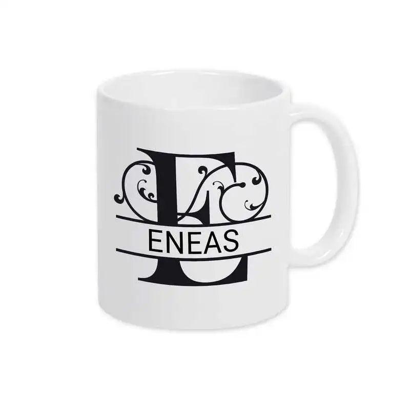 Keramik Tasse mit Namen | Motiv 1 | Eneas - Druckerino