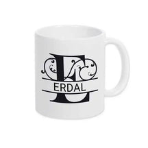 Keramik Tasse mit Namen | Motiv 1 | Erdal - Druckerino