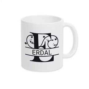 Keramik Tasse mit Namen | Motiv 1 | Erdal - Druckerino