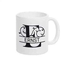 Keramik Tasse mit Namen | Motiv 1 | Ernst - Druckerino
