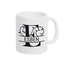 Keramik Tasse mit Namen | Motiv 1 | Esben - Druckerino