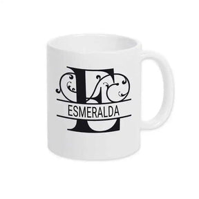 Keramik Tasse mit Namen | Motiv 1 | Esmeralda - Druckerino