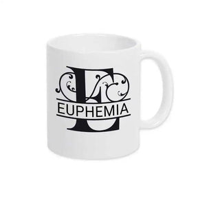 Keramik Tasse mit Namen | Motiv 1 | Euphemia - Druckerino