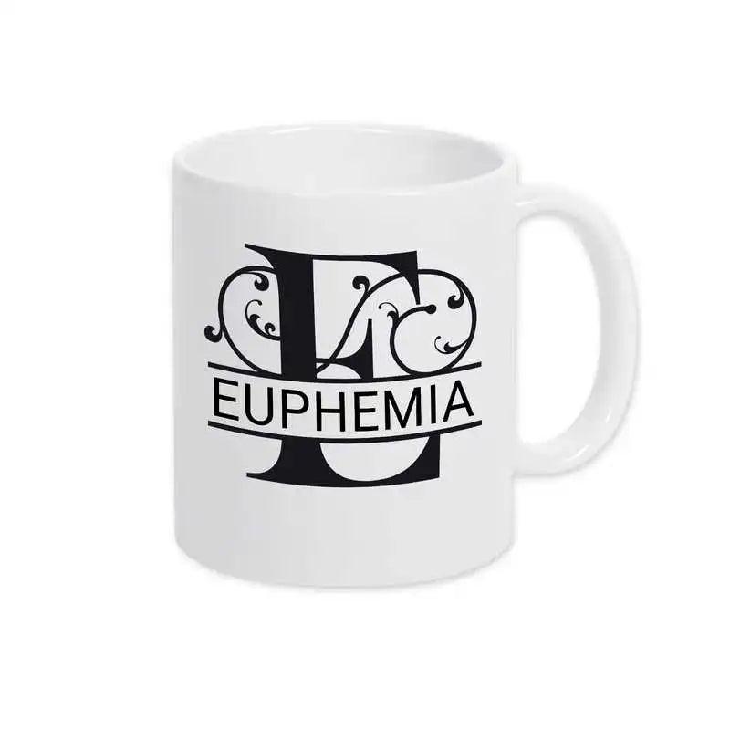 Keramik Tasse mit Namen | Motiv 1 | Euphemia - Druckerino