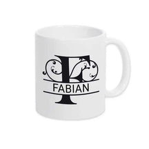 Keramik Tasse mit Namen | Motiv 1 | Fabian - Druckerino