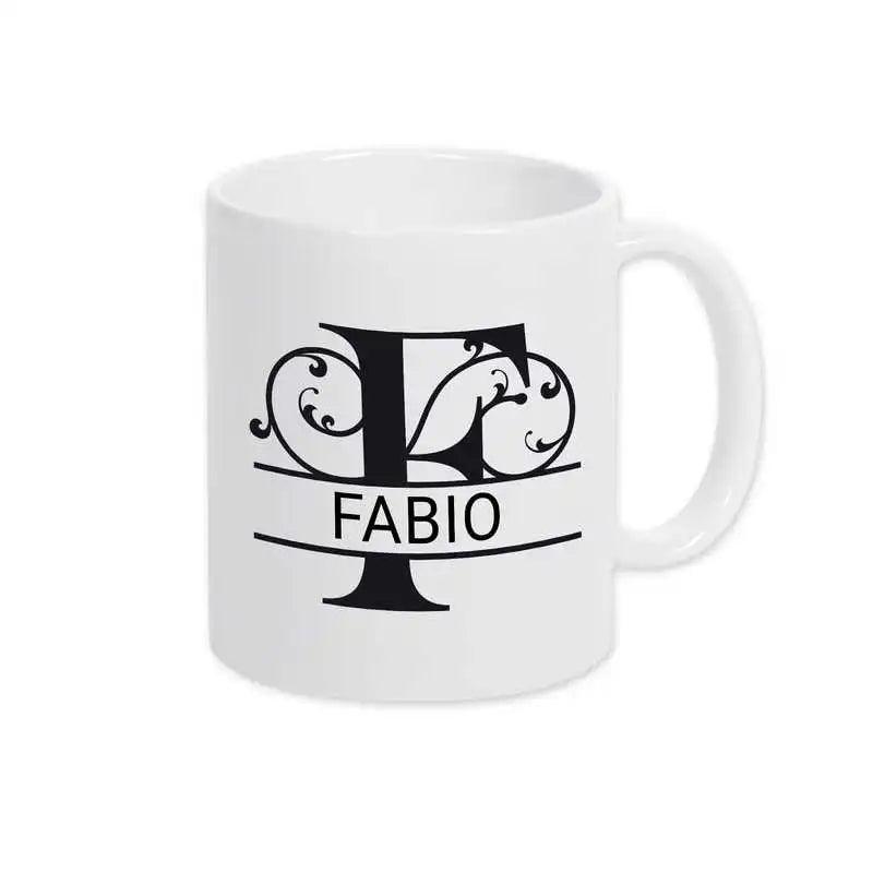 Keramik Tasse mit Namen | Motiv 1 | Fabio - Druckerino