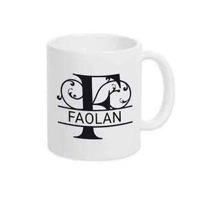 Keramik Tasse mit Namen | Motiv 1 | Faolan - Druckerino