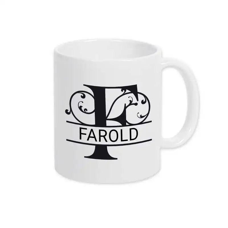 Keramik Tasse mit Namen | Motiv 1 | Farold - Druckerino
