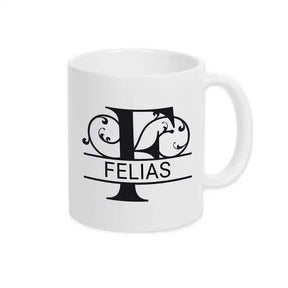 Keramik Tasse mit Namen | Motiv 1 | Felias - Druckerino