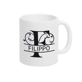 Keramik Tasse mit Namen | Motiv 1 | Filippo - Druckerino