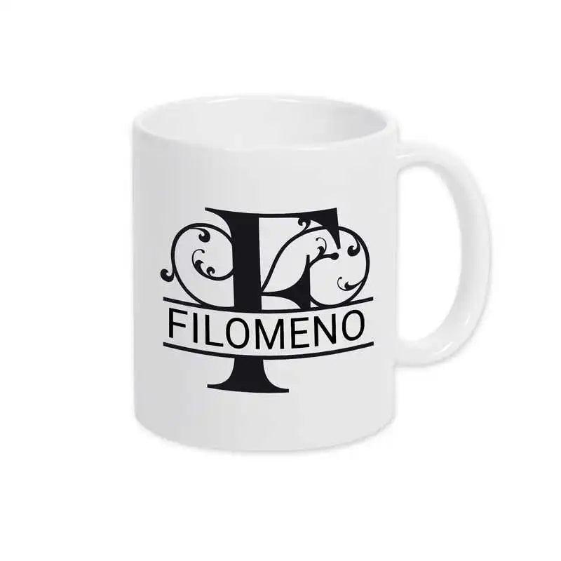 Keramik Tasse mit Namen | Motiv 1 | Filomeno - Druckerino