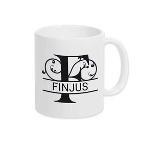 Keramik Tasse mit Namen | Motiv 1 | Finjus - Druckerino