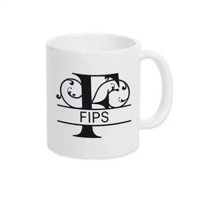 Keramik Tasse mit Namen | Motiv 1 | Fips - Druckerino
