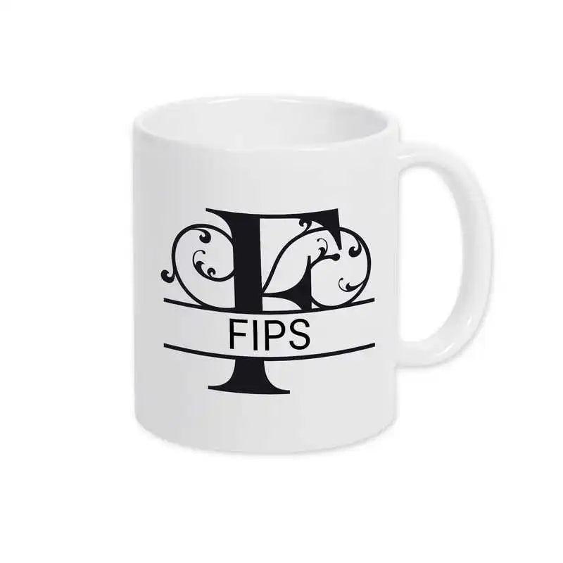 Keramik Tasse mit Namen | Motiv 1 | Fips - Druckerino