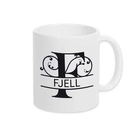 Keramik Tasse mit Namen | Motiv 1 | Fjell - Druckerino