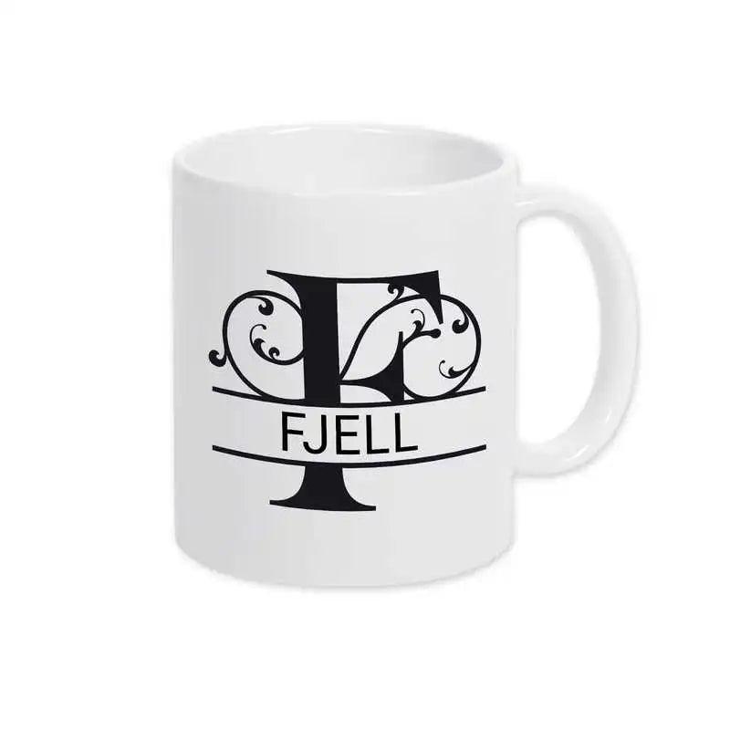 Keramik Tasse mit Namen | Motiv 1 | Fjell - Druckerino