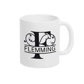 Keramik Tasse mit Namen | Motiv 1 | Flemming - Druckerino