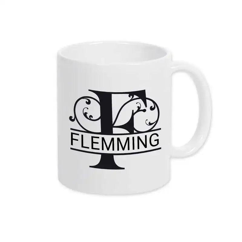 Keramik Tasse mit Namen | Motiv 1 | Flemming - Druckerino