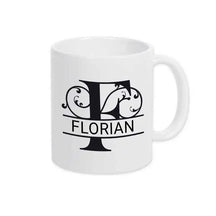 Keramik Tasse mit Namen | Motiv 1 | Florian - Druckerino