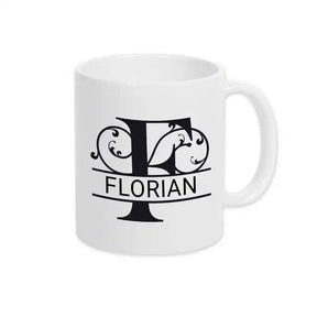 Keramik Tasse mit Namen | Motiv 1 | Florian - Druckerino