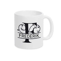 Keramik Tasse mit Namen | Motiv 1 | Frederik - Druckerino