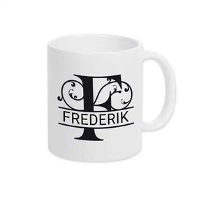 Keramik Tasse mit Namen | Motiv 1 | Frederik - Druckerino
