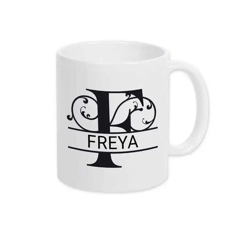 Keramik Tasse mit Namen | Motiv 1 | Freya - Druckerino