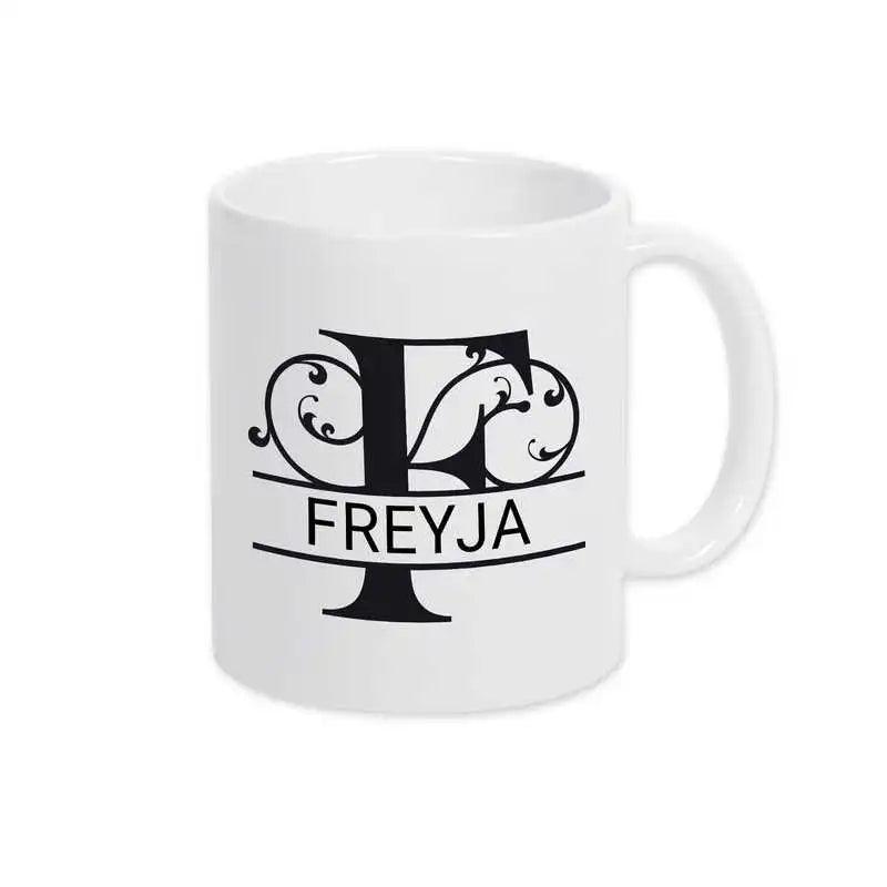 Keramik Tasse mit Namen | Motiv 1 | Freyja - Druckerino