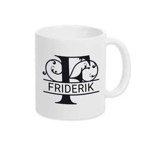 Keramik Tasse mit Namen | Motiv 1 | Friderik - Druckerino