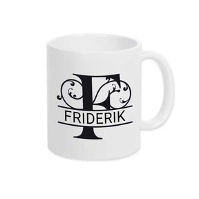 Keramik Tasse mit Namen | Motiv 1 | Friderik - Druckerino