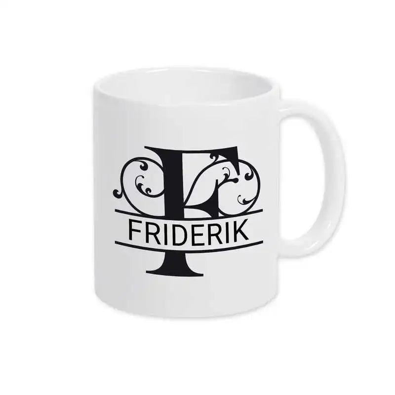 Keramik Tasse mit Namen | Motiv 1 | Friderik - Druckerino