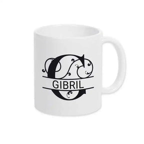 Keramik Tasse mit Namen | Motiv 1 | Gibril - Druckerino