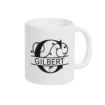 Keramik Tasse mit Namen | Motiv 1 | Gilbert - Druckerino