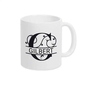 Keramik Tasse mit Namen | Motiv 1 | Gilbert - Druckerino