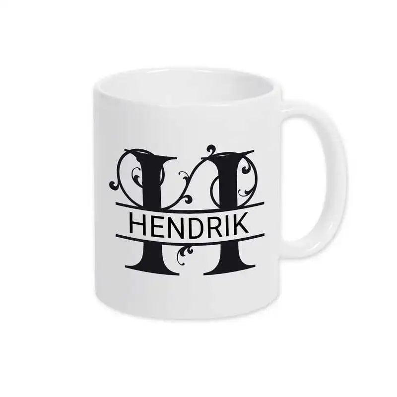 Keramik Tasse mit Namen | Motiv 1 | Hendrik - Druckerino